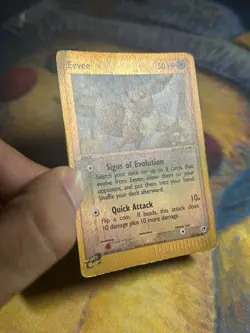 Eevee 63/100 EX Sandstorm Reverse Holo Foil Pokemon Card LP MP - Image 4