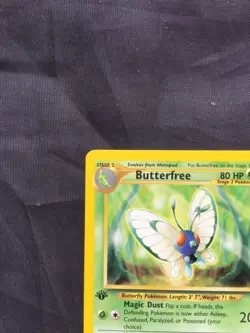 Pokemon Cards: Neo Discovery 1st Edition Rare: Butterfree 19/75 - Image 2