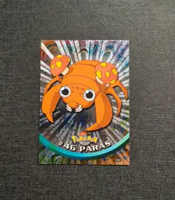 Paras 1999 Topps Holo Foil #46 Pokemon Card LP Black Logo - Image 1