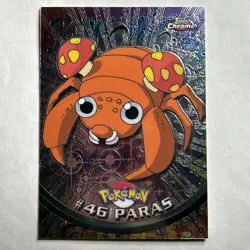 1999 Paras Topps Chrome #46 Holo Pokemon TV Animation Edition Series 1 - Image 1