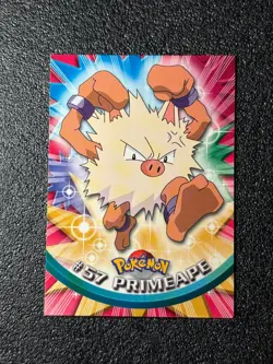 57 Primeape 1999 Topps Pokemon TV Animation Series 1 NM - Image 1