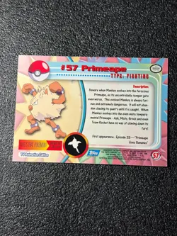 57 Primeape 1999 Topps Pokemon TV Animation Series 1 NM - Image 2