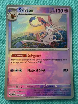 Sylveon 040/131 - Master Ball Reverse Holo - Pokemon Prismatic Evolutions EXC - Image 1