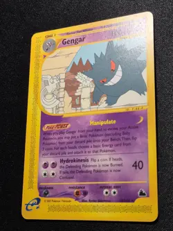 Pokemon Card Gengar 10/144 Skyridge Rare Non-Holo WOTC Vintage LP 2003 - Image 5