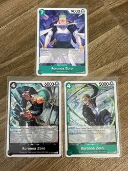 One Piece Roronoa Zoro Lot of 3 - Image 1
