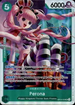 Perona OP14-033 Super Rare The Azure Sea's Seven One Piece Foil Near Mint - Image 1