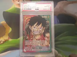 Monkey D. Luffy One Piece OP01 Romance Dawn L Korean #3 PSA 10 Pop 2 - Image 1