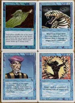 MTG Vintage Blue Control Deck 60 Card Ready To Play Old Border Magic Lot - Image 1