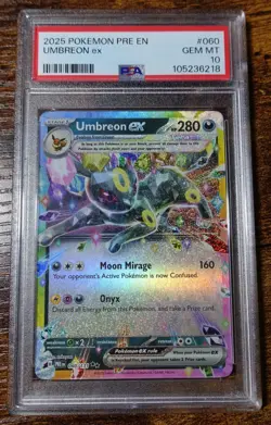 Umbreon ex 060/131 PSA 10 Prismatic Evolutions Pokemon Card Graded - Image 1