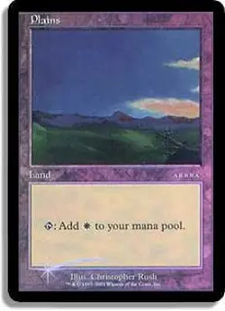 Plains (Arena 2001 Ice Age) FOIL Promo HEAVILY PLD Land Special CARD ABUGames - Image 1