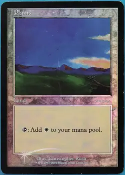 Plains (Arena 2001 Ice Age Promo) FOIL VHP/DAMAGED MTG MAGIC CARD (518808) - Image 1