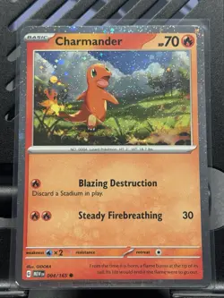 The Pokemon Company Charmander 004/165 Misc Cards Cosmos Holo ENG Basic 70HP - Image 1