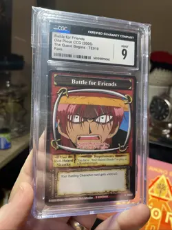 Vintage One Piece TCG The Battle For Friends! 2005 CCG Non Holo CARD, CGC 9, NM - Image 5
