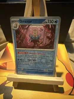 Pokemon Card Omastar Scarlet & Violet 151 Reverse Holo Rare 139/165 Near Mint - Image 1