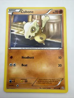 Cubone - 60/124 - Dragons Exalted - LP - Pokemon Card - Image 1