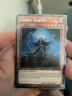 Zombie Master Platinum Secret Rare RA03-EN185 1st Edition YuGiOh Card - Image 1
