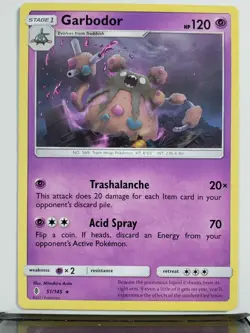 Garbodor 51/145 - Rare Non Holo Guardians Rising Pokemon Card $2 Flat Shipping - Image 1