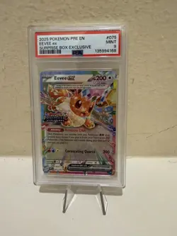 Eevee ex-Prismatic Evolutions Stamp) 075/131 Miscellaneous Cards & Products Holo - Image 1
