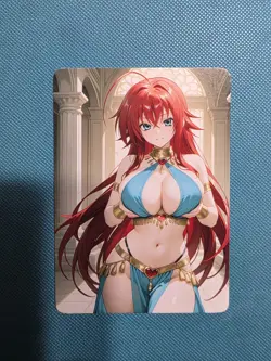 Double Sided Beautiful Waifu Card -Rias Gremory-Custom DIY Fan Art Card - Image 1
