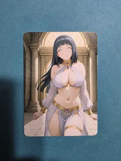 Double Sided Beautiful Waifu Card -Hinata-Custom DIY Fan Art Card - Image 1
