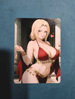 Double Sided Beautiful Waifu Card -Tsunade-Custom DIY Fan Art Card - Image 1