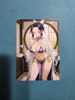 Double Sided Beautiful Waifu Card -Shinobu-Custom DIY Fan Art Card - Image 1