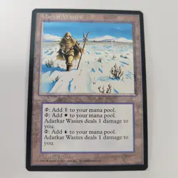 Magic The Gathering MTG Adarkar Wastes Ice Age Rare Land Vintage 1995 Card - Image 1