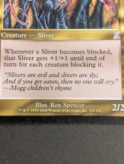 MTG Card - 1x Spined Sliver - Time Spiral - LP - Magic The Gathering - 101/121 - Image 3