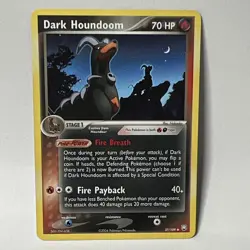 Pokemon TCG Dark Houndoom 37/109 Team Rocket Returns Regular Unlimited - Image 1