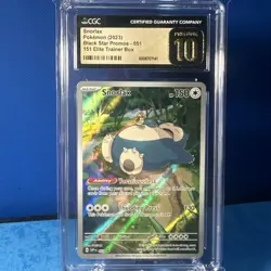 Snorlax Pokemon 151 Black Star Promo Pokemon Graded PRISTINE 10 - Image 1