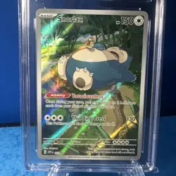 Snorlax Pokemon 151 Black Star Promo Pokemon Graded PRISTINE 10 - Image 2