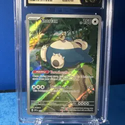 Snorlax Pokemon 151 Black Star Promo Pokemon Graded PRISTINE 10 - Image 3
