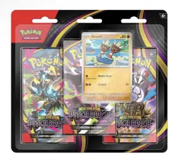 Pokemon TCG Pitch Black 3 Pack Blister [Binacle] - ME05: Pre Sale Ships 7/20 - Image 1