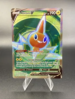 Rotom V 176/196 - Pokemon TCG Lost Origin Full Art Ultra Rare Holo Foil NM - Image 1