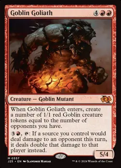 Goblin Goliath 0557 Non Foil Mythic Foundations Jumpstart MTG Near Mint - Image 1