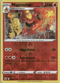 Magmortar 020/172 Rare Brilliant Stars Pokemon Reverse Holo Near Mint - Image 1
