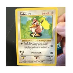 Wizards Pokemon TCG Farfetch'd 27/102 Base Set Unlimited Uncom English 50HP-3 /4 - Image 1