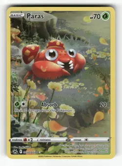 Paras GG32/GG70 Holo Crown Zenith Galarian Gallery Pokemon Holo NM - Image 1