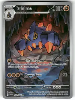 Boldore 128/086 Illustration Rare White Flare Pokemon Near Mint - Image 1