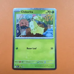 Pokemon TCG Chikorita Black Star Promo MEPI 069 Holo Rare - Image 1