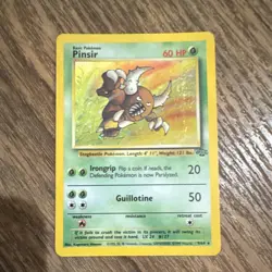 Pokemon 1999 Jungle Pinsir 9/64 Holo Rare NM- - Image 1