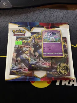 Pokemon Sword & Shield Galarian Ponyta 3-Pack Booster Blister Set Factory Sealed - Image 1