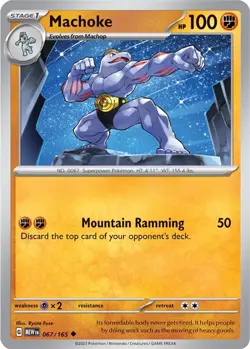 Machoke MEW 067/165 Pokemon SV: Scarlet & Violet 151 Uncommon EN NM - Image 1