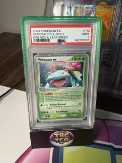 2004 POKEMON EX FIRE RED & LEAF GREEN #112 VENUSAUR EX-HOLO PSA 9 - Image 1