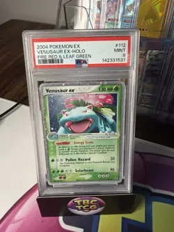 2004 POKEMON EX FIRE RED & LEAF GREEN #112 VENUSAUR EX-HOLO PSA 9 - Image 2