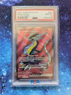 2023 Miraidon ex #227 Full Art Gem Mint PSA 10 Scarlet & Violet Pokemon TCG - Image 3
