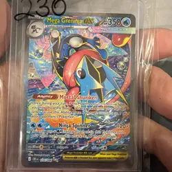 Mega Greninja EX Full Art SIR 116/086 NM Pulled and Handled Carefully! - Image 1