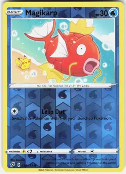 Pokemon Magikarp 039/192 Common Rebel Clash Pokemon Near Mint - Image 1