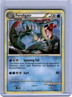 2011 Pokemon Call of Legends Feraligatr #25/95 - Image 1