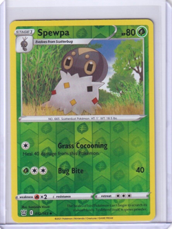 Spewpa Reverse Holo #12 Pokemon TCG Battle Styles 2023 - Image 1